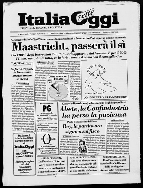 Italia oggi : quotidiano di economia finanza e politica